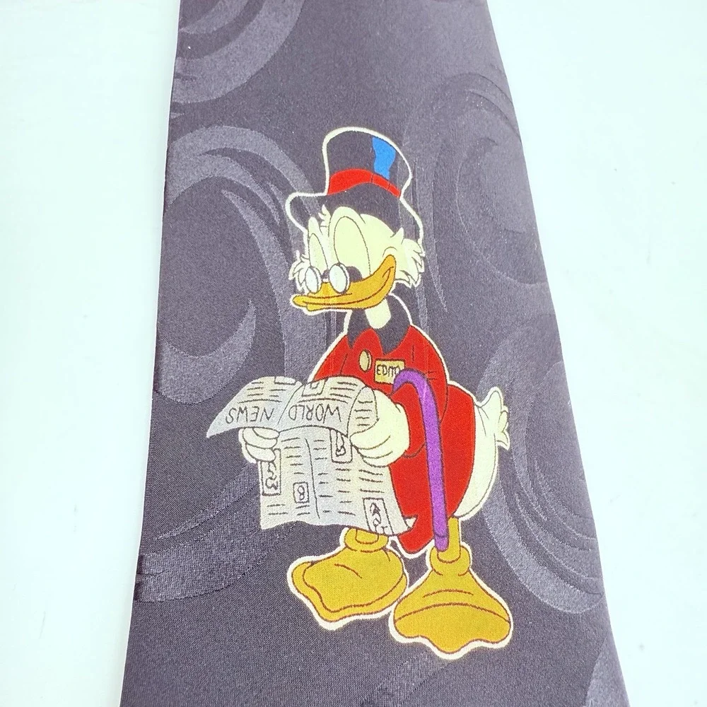 Mickey Unlimited Ace Reporter Character Print‎ Men's Necktie Tie Vintage